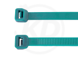 2.5 x 98 mm cable ties, turquoise, 100 pieces